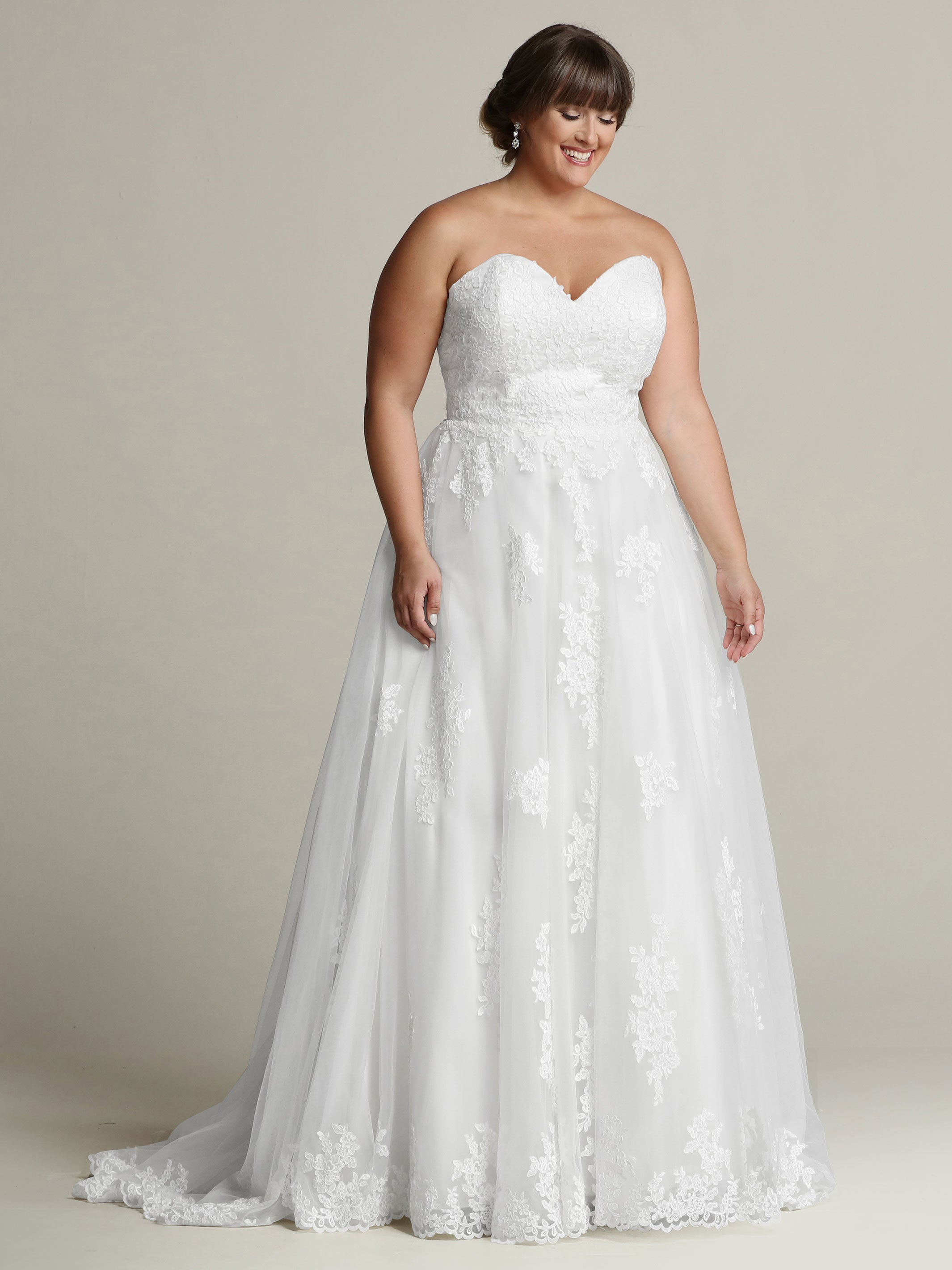 Addison Strapless Sweetheart A-Line Wedding Dress – Elegant Bridal Gown for Beach, Church & Formal Weddings