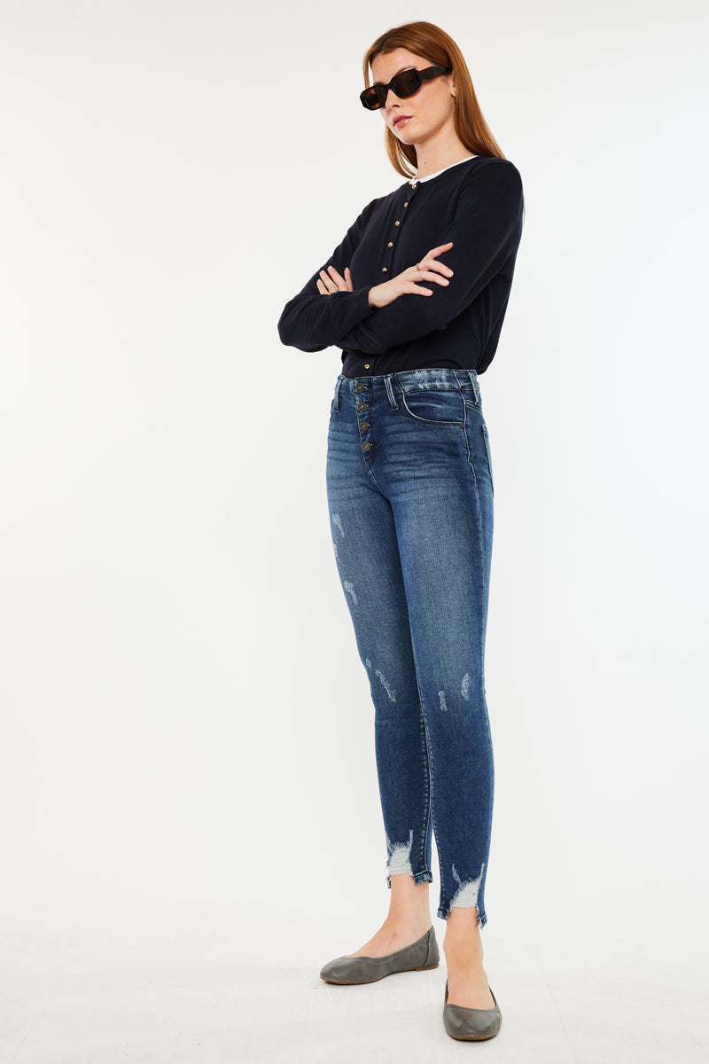 Kirby High Rise Super Skinny Jeans for Women - Stretch Denim Skinny Jeans with Comfortable Fit | Perfect for Casual Wear, Night Out & Everyday Fashion