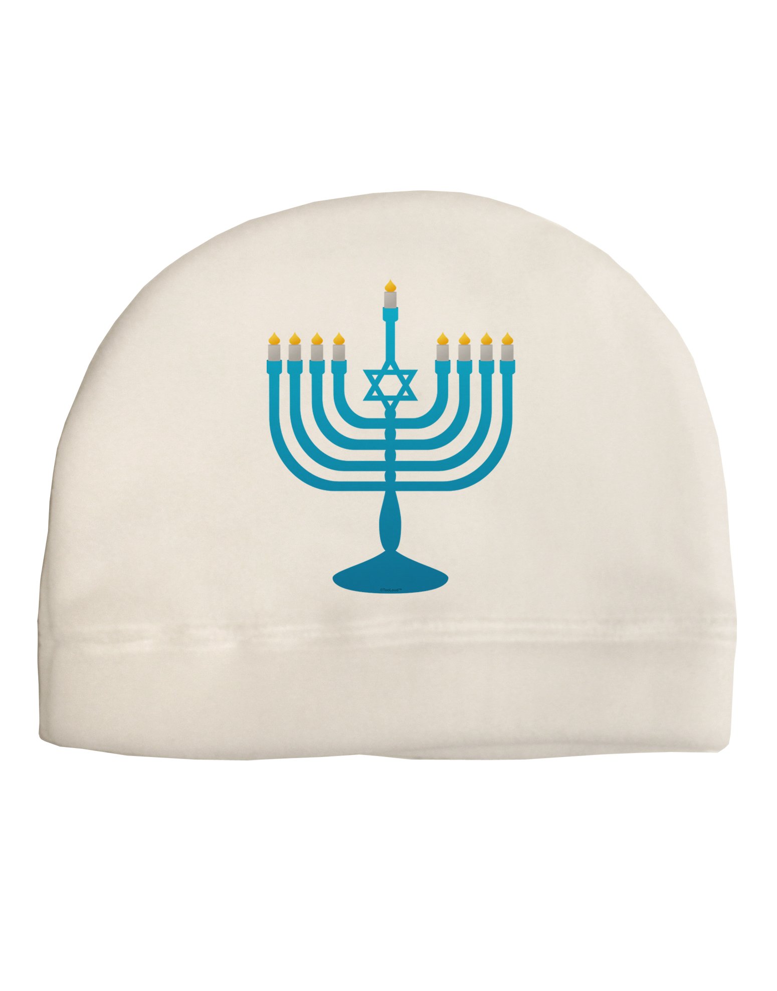 TOOLOUD Hanukkah Menorah Fleece Beanie Hat for Adults - Warm Winter Knit Cap for Hanukkah Celebrations, Holiday Gifts, and Outdoor Activities