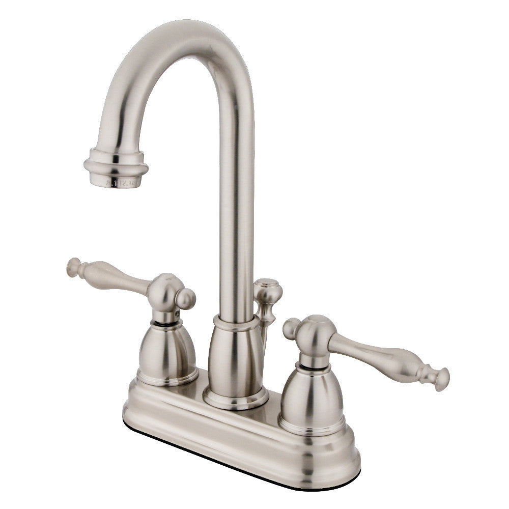 Kingston Brass KB3618NL 4 Inch Centerset Bathroom Faucet - Modern Water-Saving Design for Vanity Sinks & Powder Rooms (Oil-Rubbed Bronze Finish)