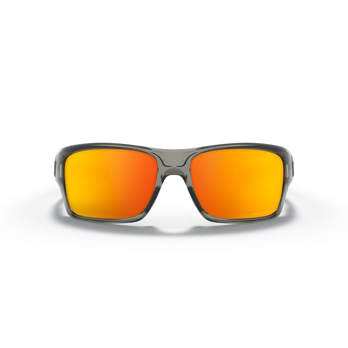 Oakley Turbine Grey Ink/Prizm Ruby Polarized Sunglasses 0OO9263 926357 - Sporty & Stylish for Running, Cycling & Outdoor Activities