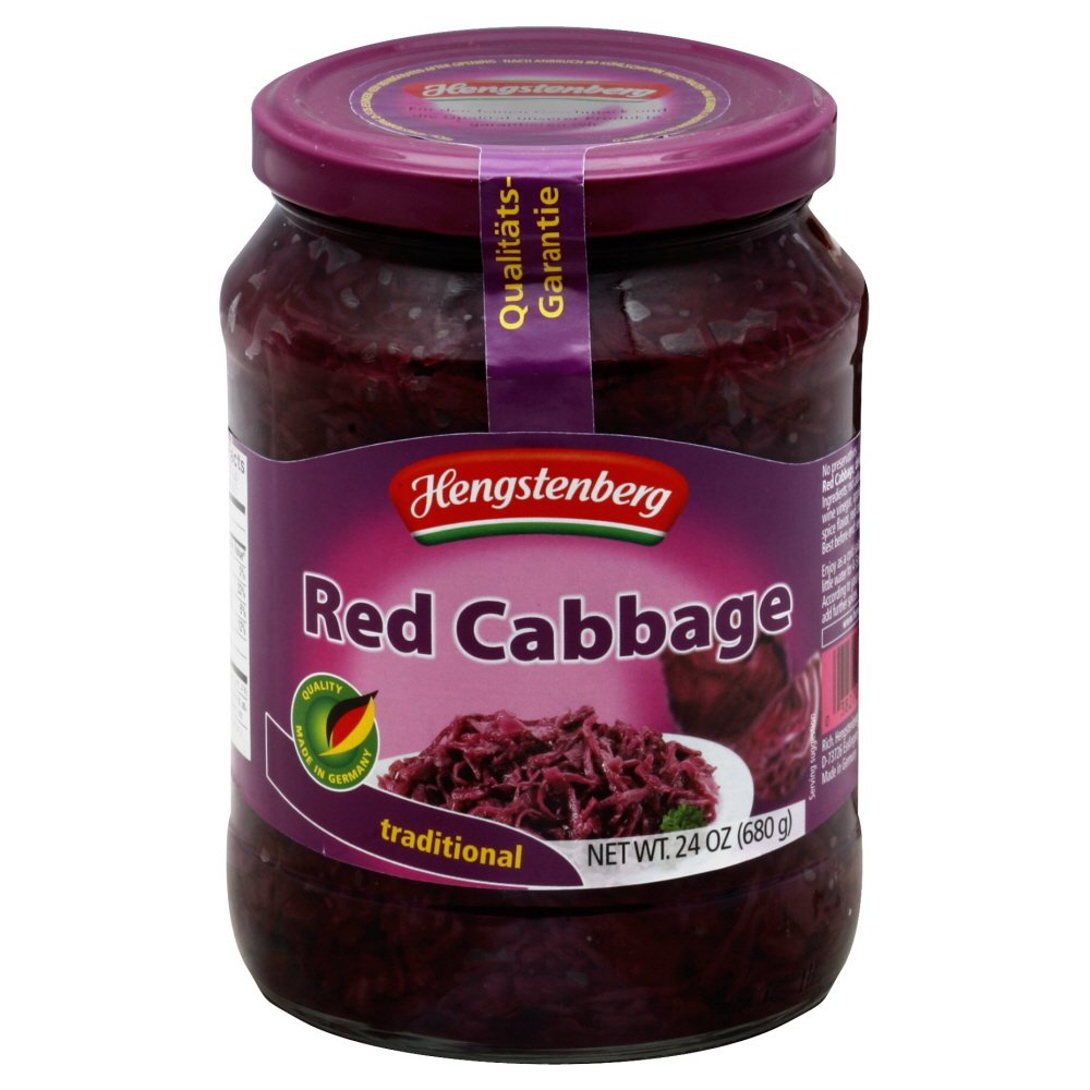 Hengstenberg Red Cabbage (Rotkohl) - Premium German Pickled Cabbage for Sandwiches, Salads & Traditional Dishes | Authentic European Flavor | Gluten-Free & Vegan