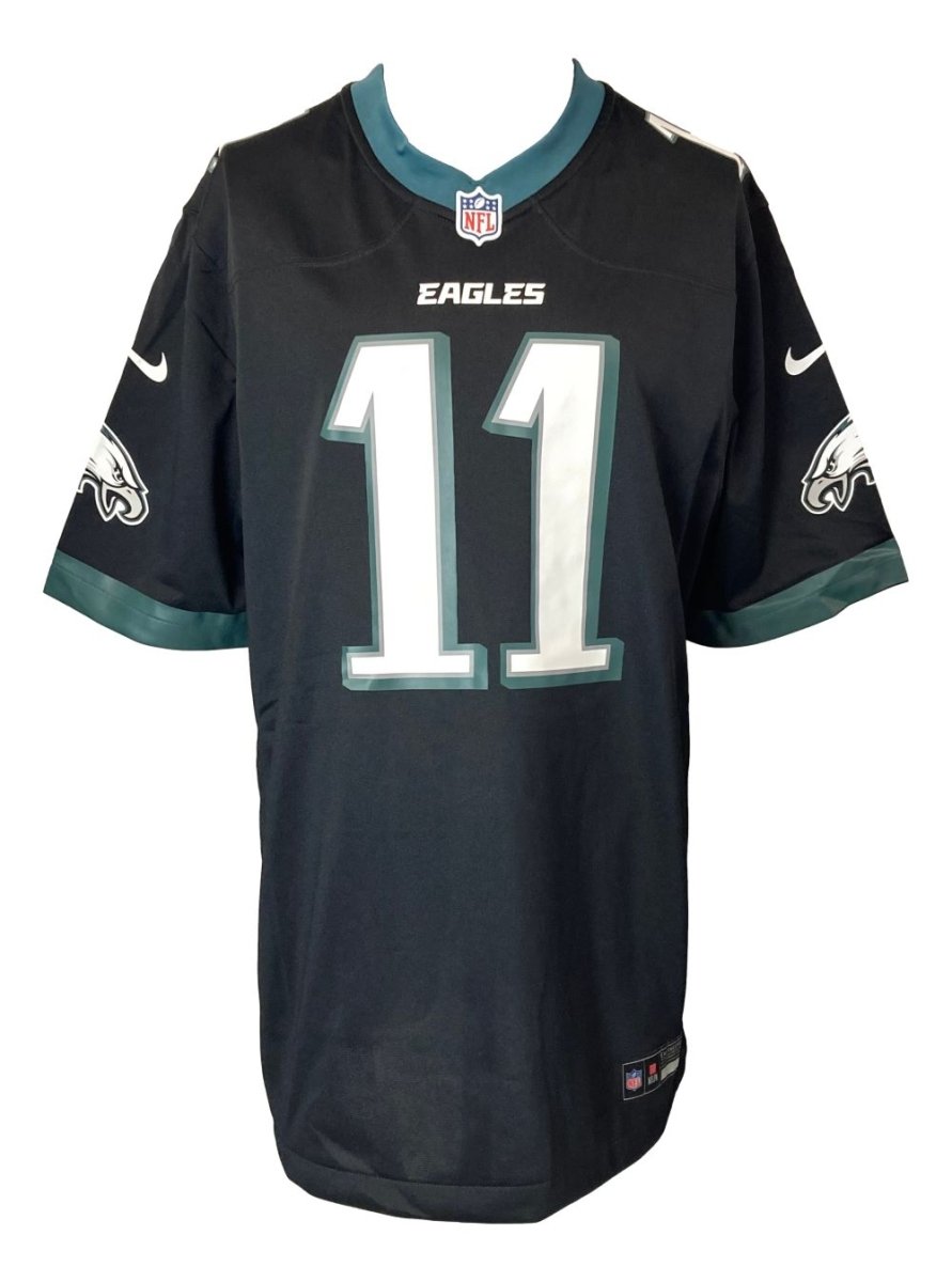 AJ Brown Autographed Philadelphia Eagles Black Nike Game Replica Jersey - Limited Edition Collectible for Eagles Fans, Sports Memorabilia, and Football Gifts