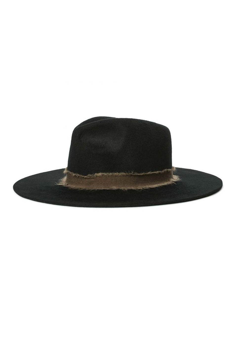 Ella Fedora Hat for Women - Soft Felt Wide Brim Hat in Black & Brown - Perfect for Outdoor, Travel, and Fashion Accessories