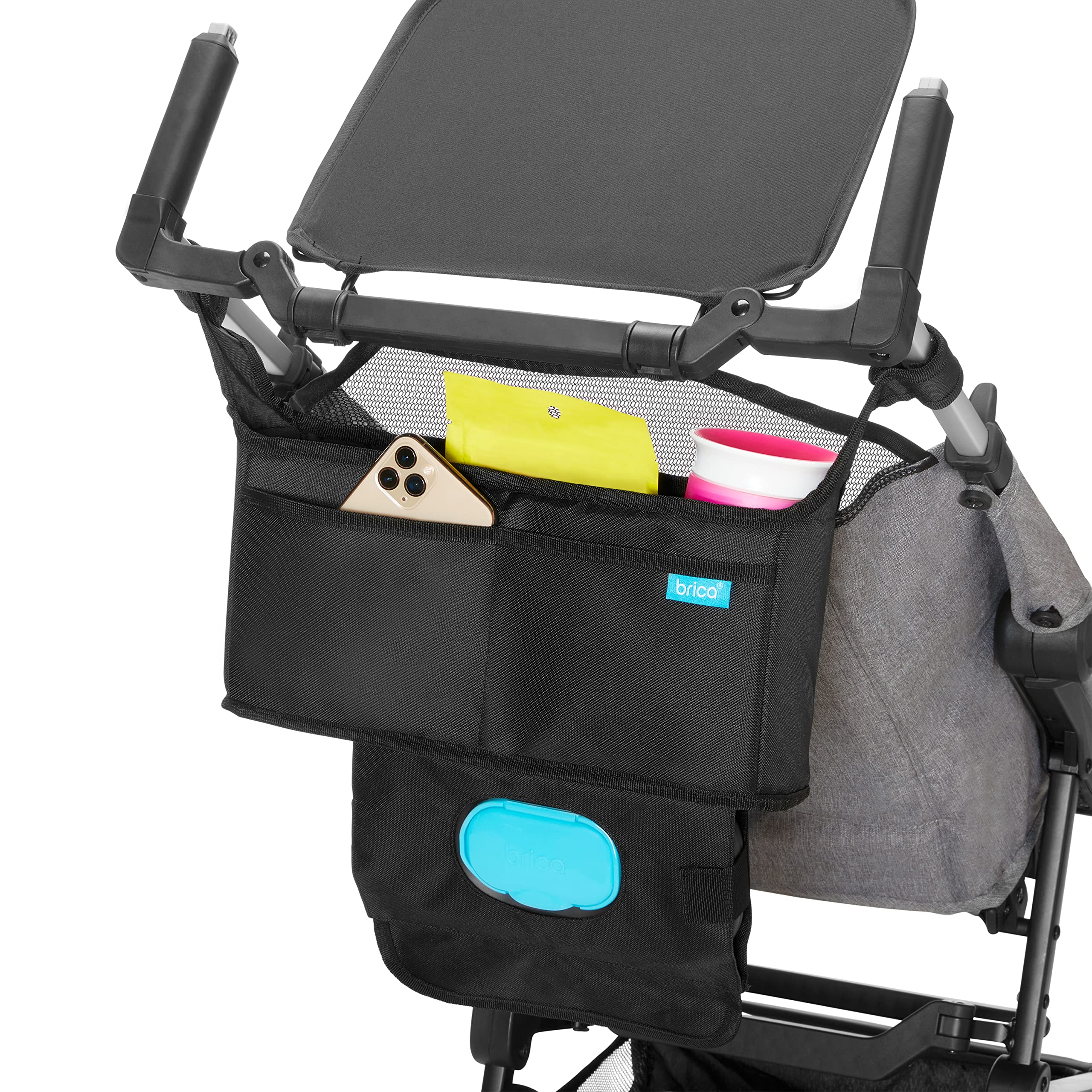 Munchkin Sparrow Ultra Compact Lightweight Travel Stroller for Babies & Toddlers with Organizer Bag - Black | Perfect for Air Travel, Shopping & Daily Outings