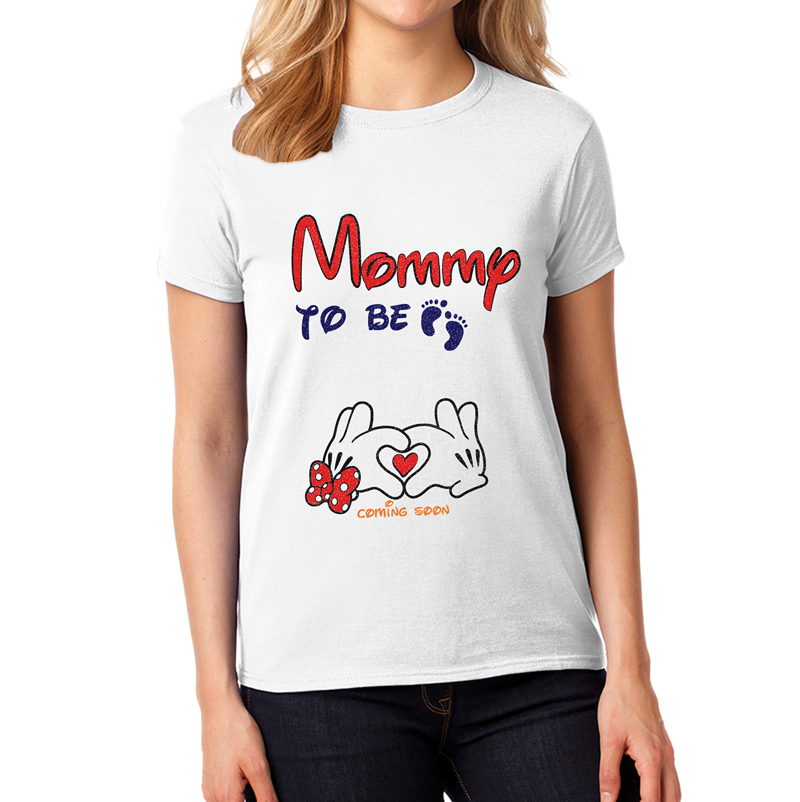 TEEAMORE Mommy & Daddy to Be Shirts - Cute Baby Reveal Matching Tees for New Parents - Perfect Gender Reveal & Maternity Photo Shoot Outfits