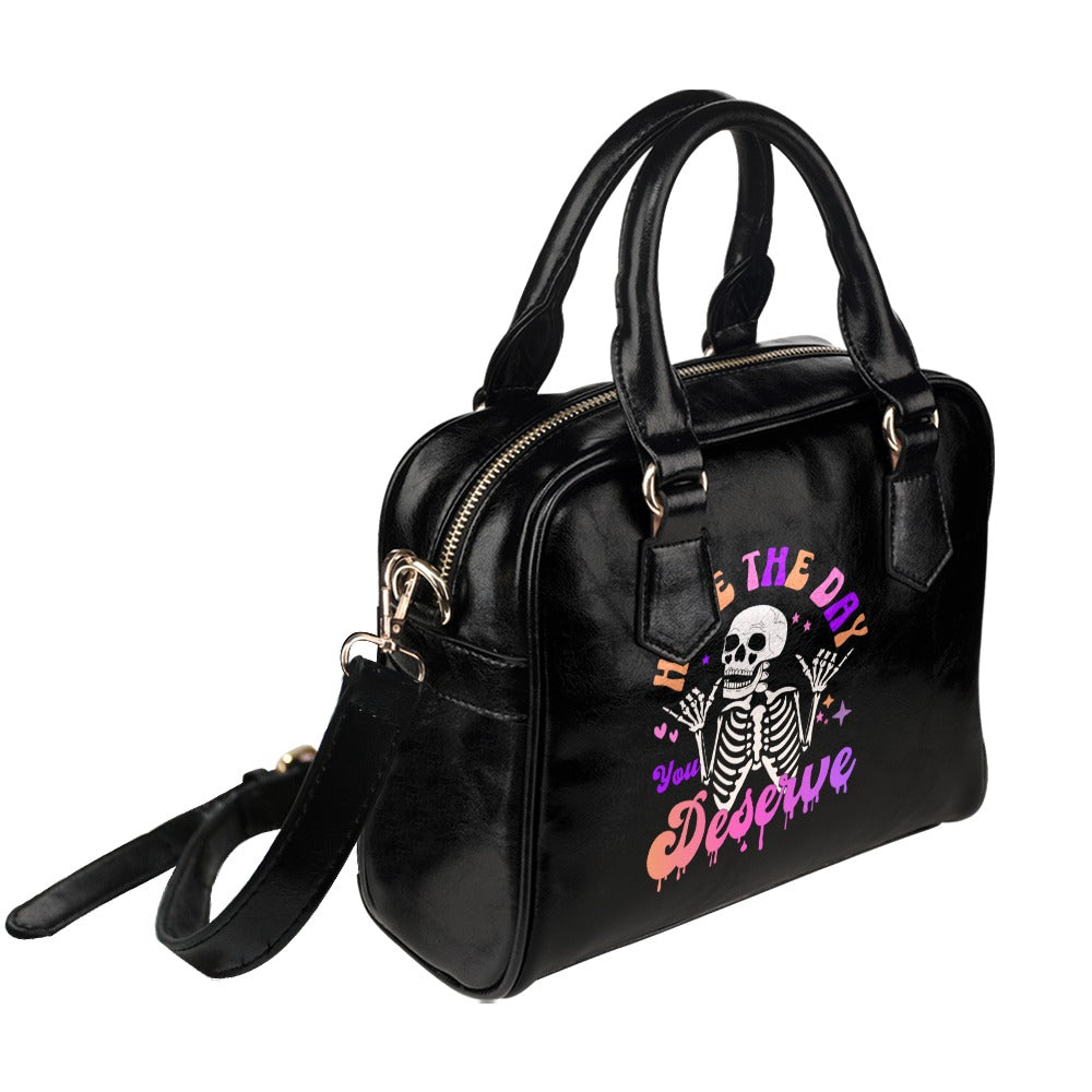 Have The Day You Deserve Shoulder Handbag - Stylish Crossbody Purse for Women, Fashionable Everyday Tote Bag (Perfect for Work, Travel & Shopping)