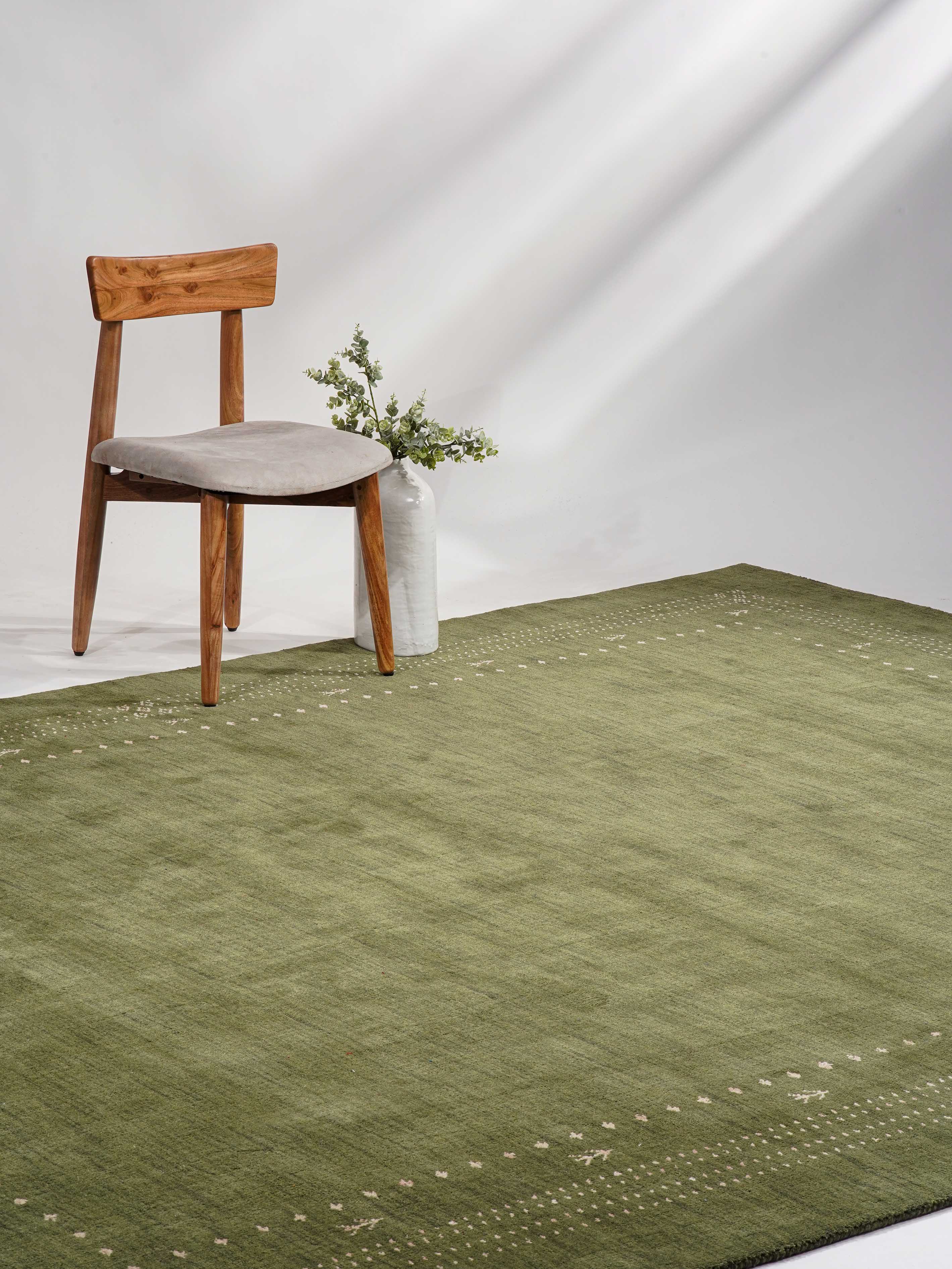 Luxury Hand-Knotted Wool Rug - Genoa Collection - Soft & Durable for Living Room, Bedroom, or Office Decor