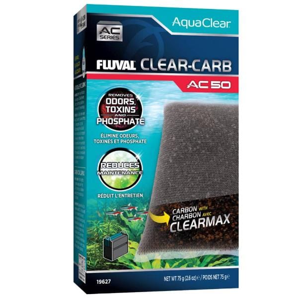 Fluval AC Series Clear Carb Power Filter Insert – Replacement Filter Media for Aquariums – Perfect for Freshwater & Saltwater Fish Tanks – Improves Water Clarity & Filtration Efficiency