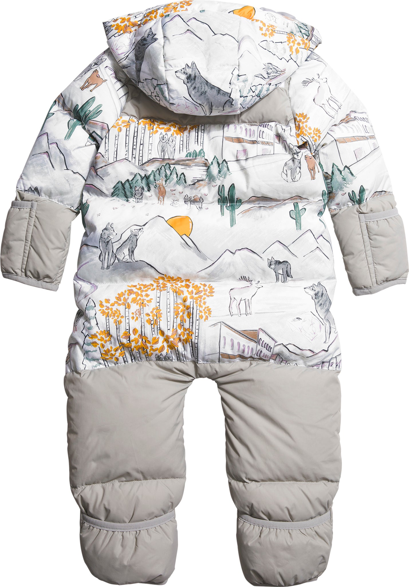 1996 Retro Nuptse One Piece Baby Jumpsuit - Vintage Style Winter Puffer Snowsuit for Infants - Perfect for Cold Weather Outings & Holiday Photos