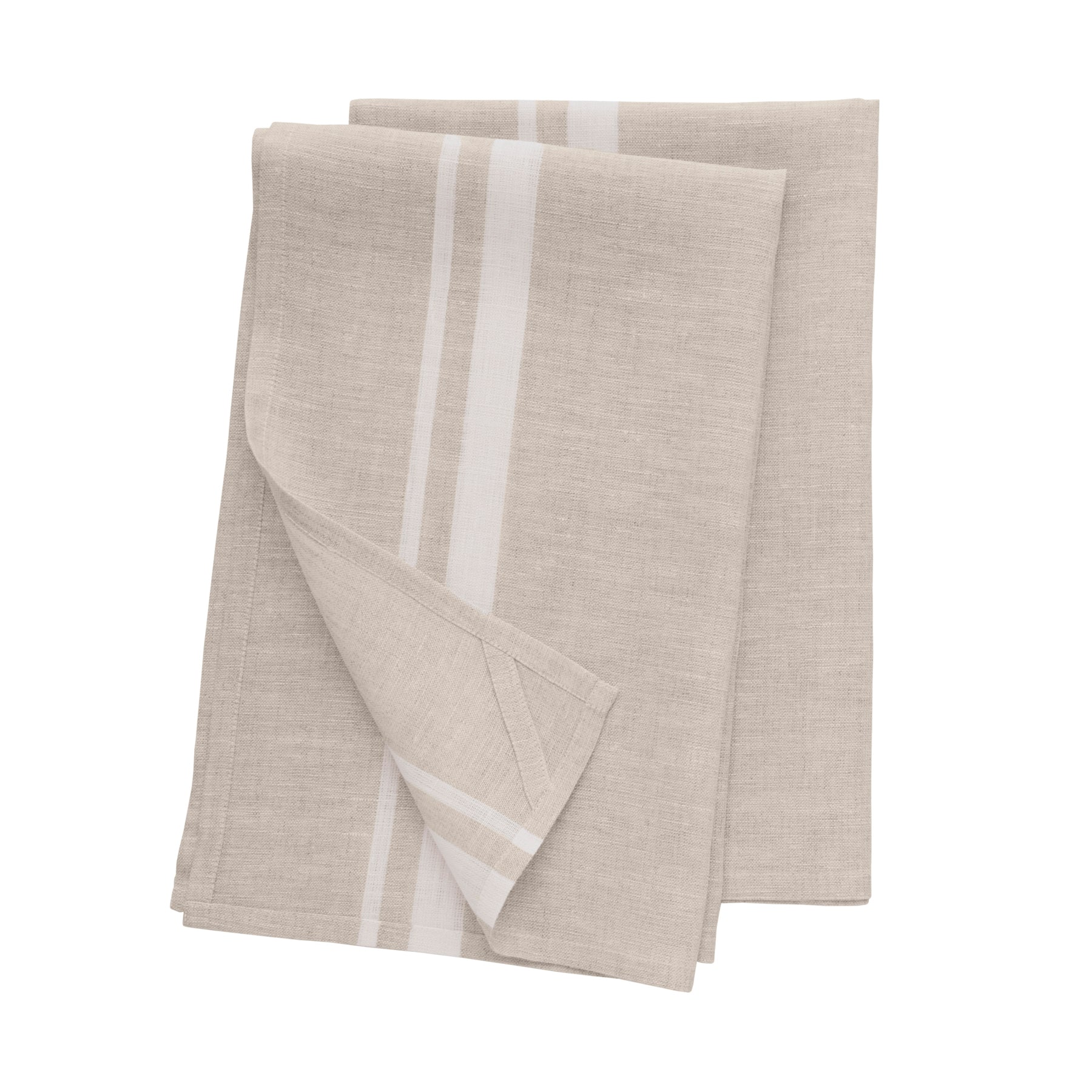 French Striped Kitchen Towels Set of 2 - Absorbent Cotton Dish Cloths for Drying Dishes & Cleaning - Perfect for Farmhouse & Coastal Style Kitchens