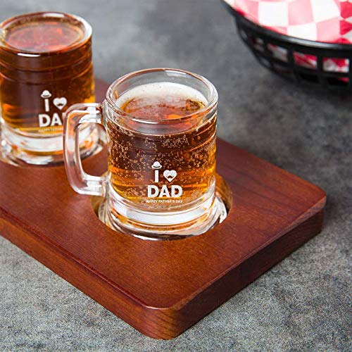 Personalized Happy Father's Day Maritime Shot Glass - Engraved Whiskey Glass for Dad, Boat Lover Gift - Perfect for Nautical Themed Parties & Father's Day Celebrations