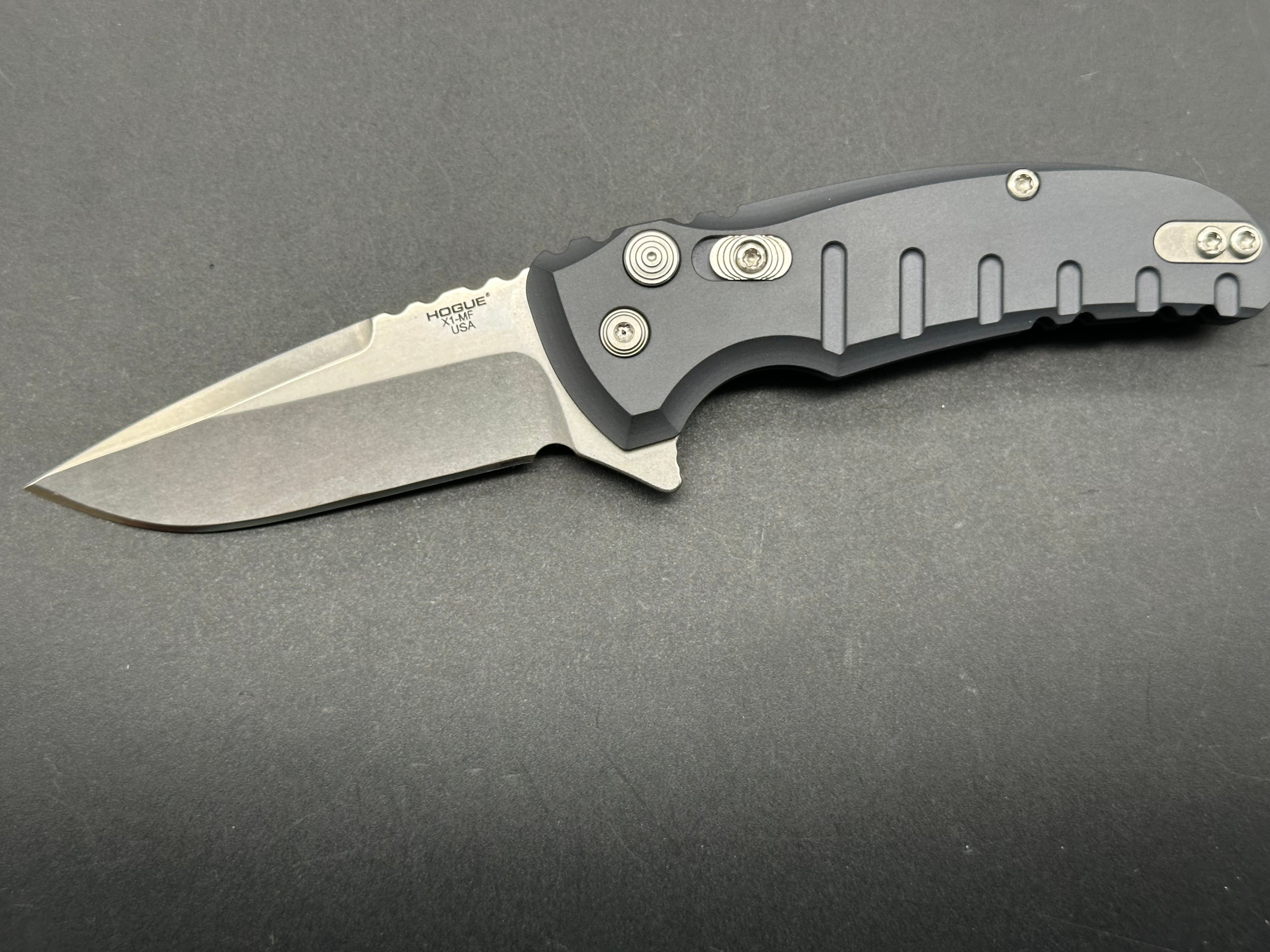 Hogue X1 Microflip Knife - Compact Folding Pocket Knife with Assisted Opening - Perfect for EDC, Camping, and Outdoor Adventures