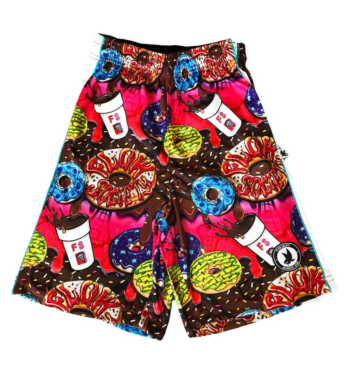 Men's Donut Flow Attack Shorts - Lightweight Quick-Dry Workout Running Gym Shorts for Men - Perfect for Jogging, Training & Casual Wear