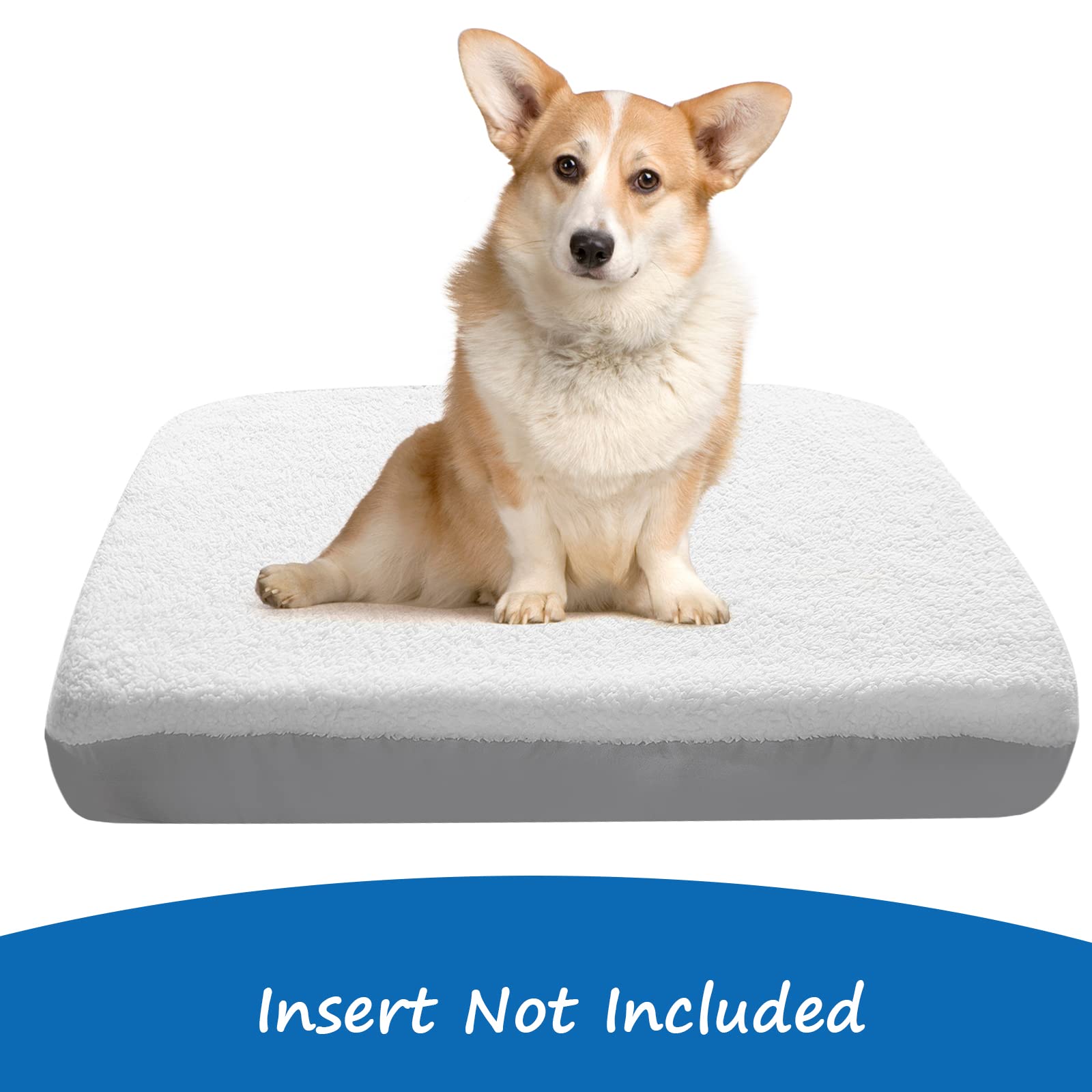 **Washable & Waterproof Dog Bed Cover Replacement - Plush, Soft & Comfortable Pet Mattress Cover for Puppies & Dogs - Easy to Remove & Machine Washable - Perfect for Crates, Kennels & Home Use**