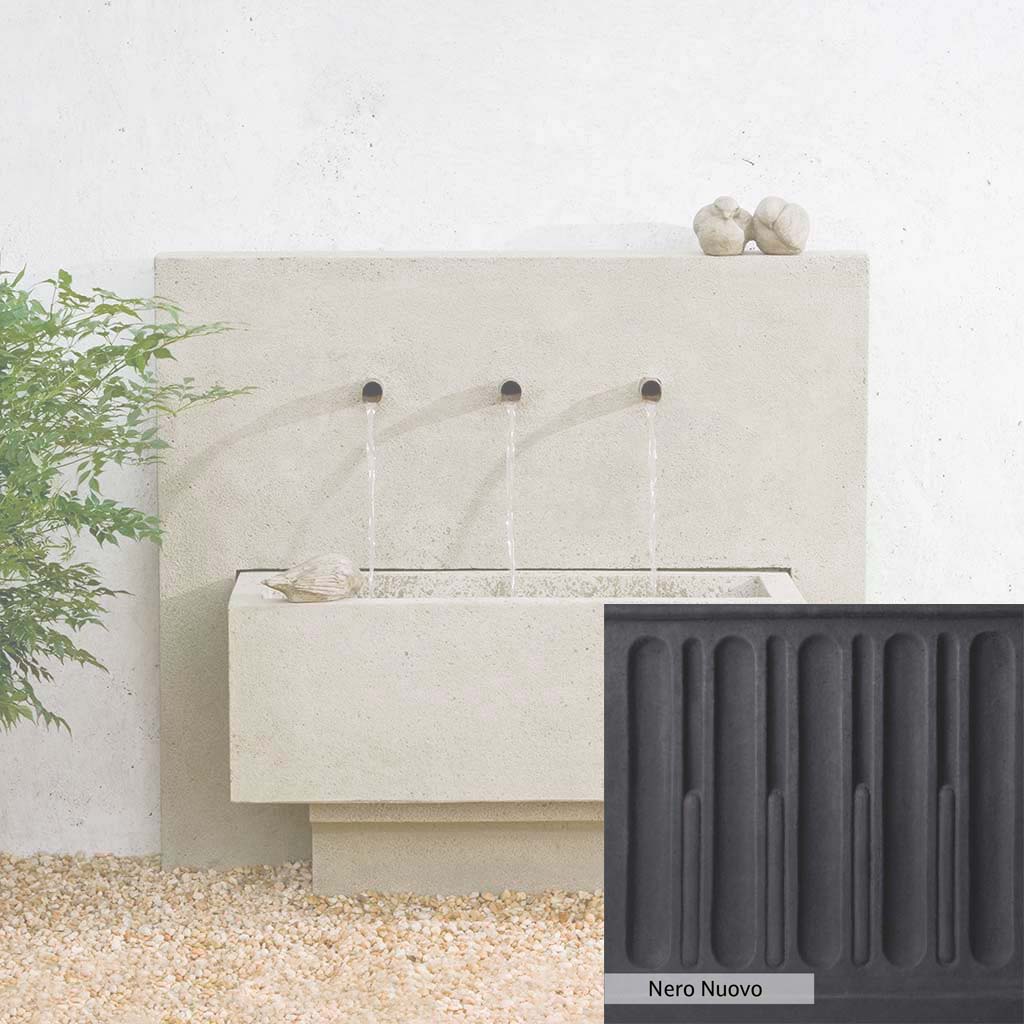 Campania International X3 Outdoor Wall Fountain - Elegant Garden Water Feature for Patio, Backyard, and Landscape Decor