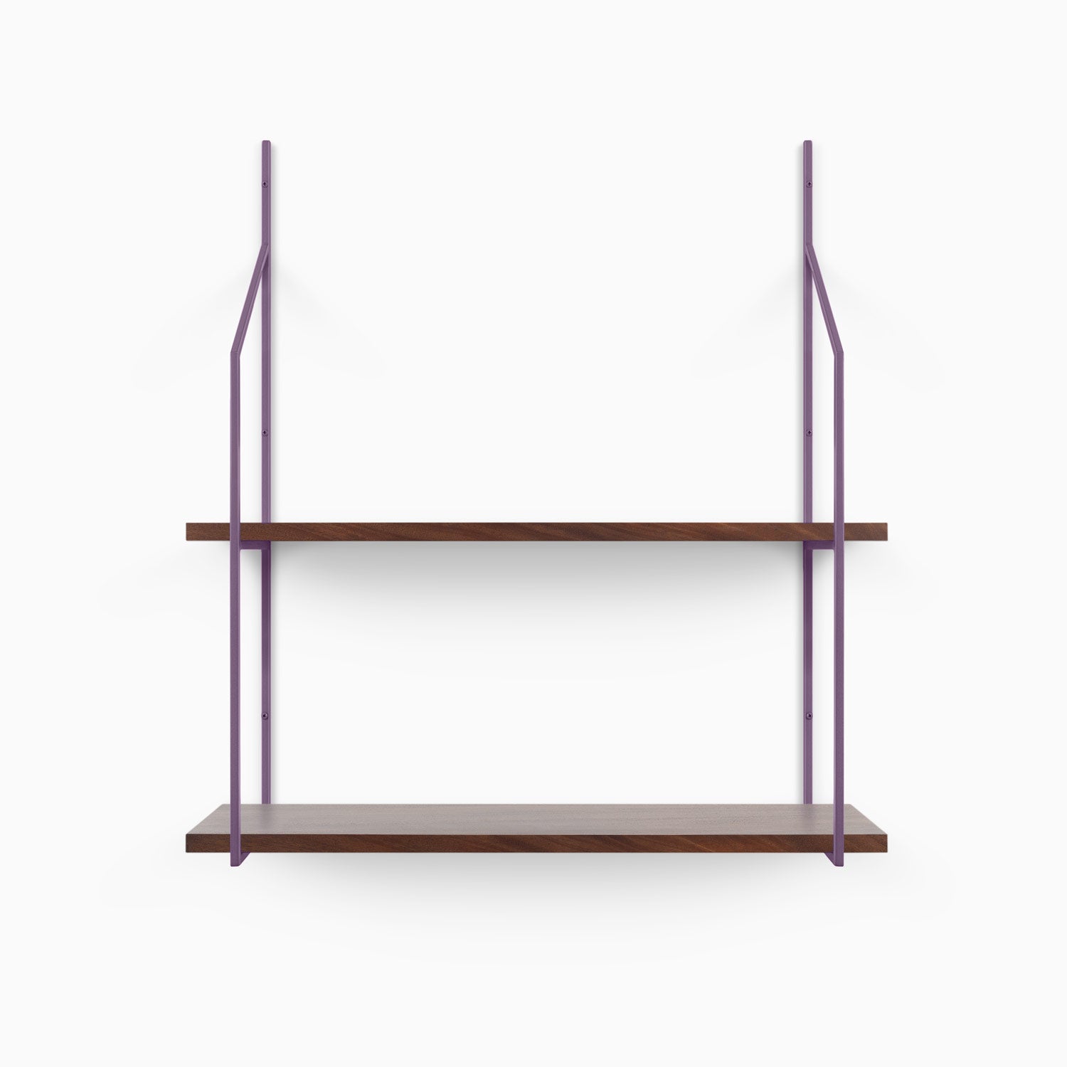 Verne Dutch Mocha 2 Tiered Shelf - Rustic Wooden Wall Shelf for Kitchen, Bathroom & Living Room Decor - Perfect for Organizing Spices, Books & Decorative Items