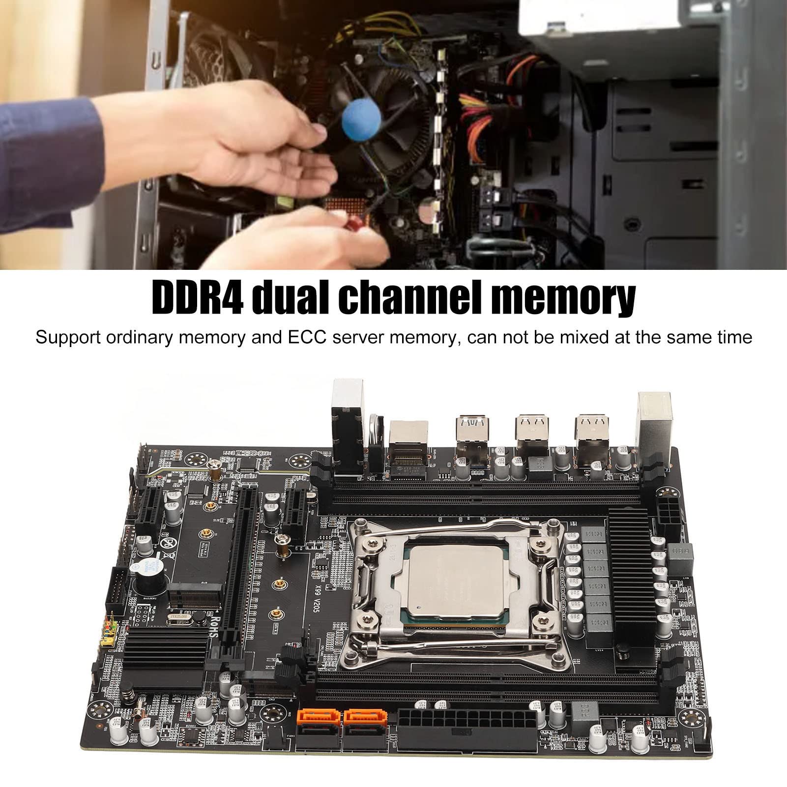 High-Performance PC Motherboard with 8GB DDR4 RAM | Fast & Stable Desktop Computer Motherboard for Gaming, Workstations & Home Office Use