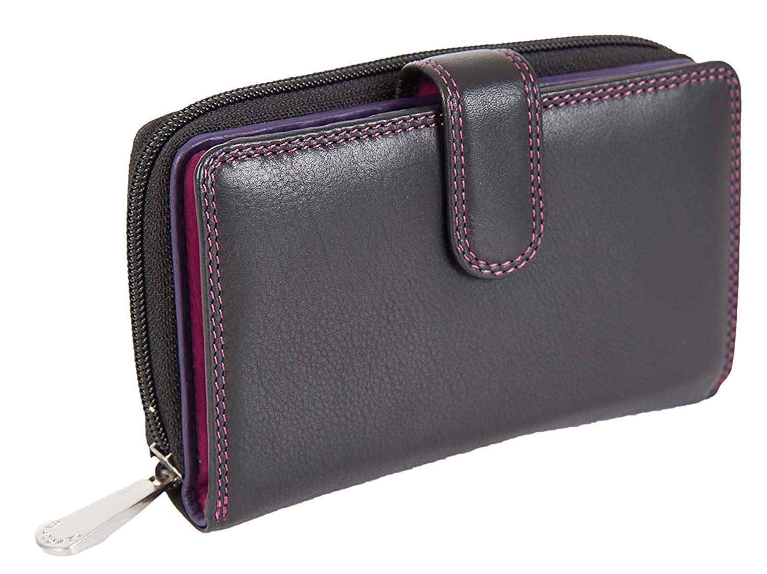 VISCONTI Women's Soft Leather Berry Multi Wallet - RFID Blocking Card Holder with 16 Slots, 2 ID Windows & 6 Pockets - Perfect Gift for Women in Elegant Rio Gift Box (Ideal for Work, Travel & Everyday Use)