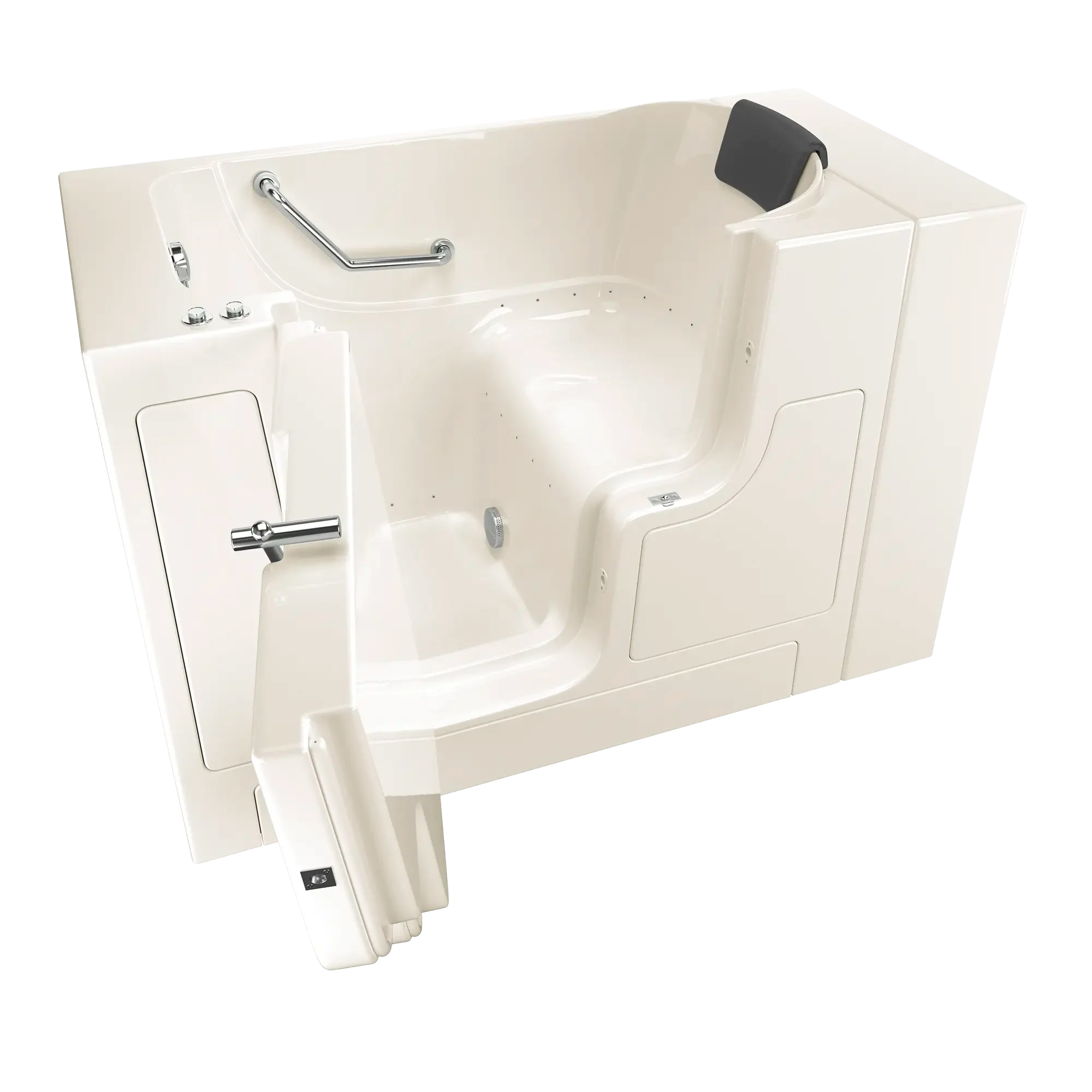 Premium 30 x 52 Inch Gelcoat Walk-In Bathtub with Air Spa System - Left Hand Drain for Elderly & Mobility Support - Relaxing Hydrotherapy for Arthritis & Joint Pain Relief