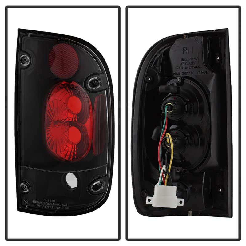 Spyder Auto 5007988 Euro Style LED Tail Lights - Black/Clear Smoke Lens - Compatible with [Vehicle Model] - Enhances Rear Visibility & Style for Night Driving