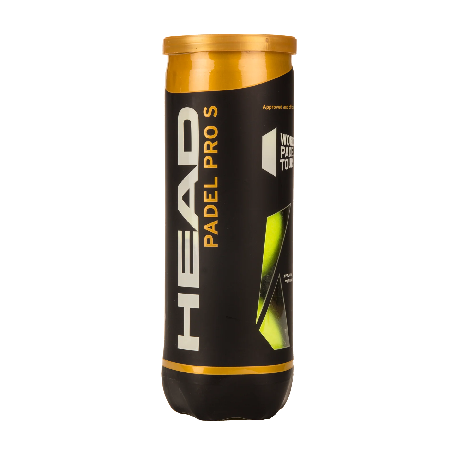 Head Padel Pro S Padel Balls - Premium Performance Padel Tennis Balls for Competitive Play & Training - Ideal for Indoor & Outdoor Padel Courts