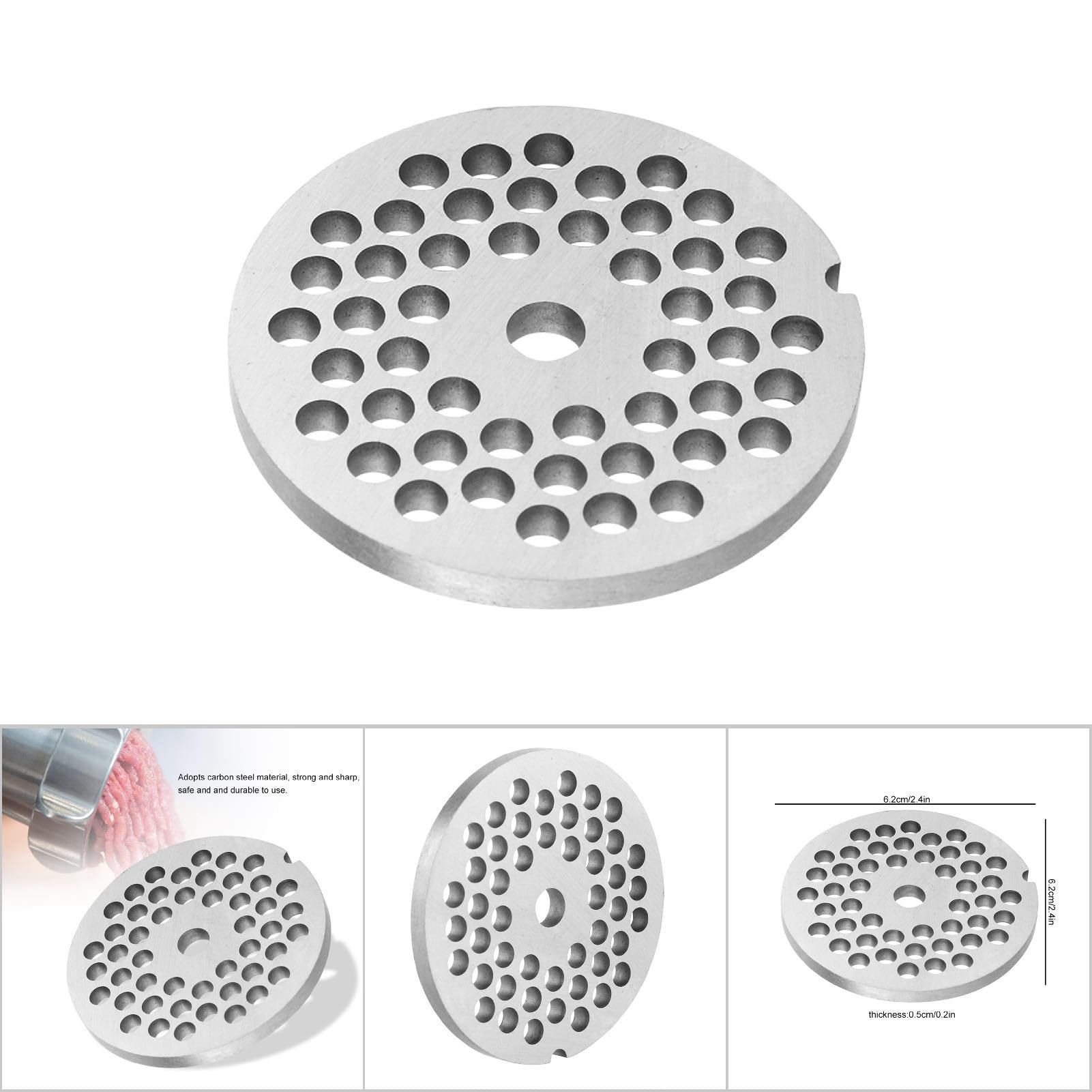 5mm/7mm Alloy Meat Grinder Plate Disc Knife - Professional Replacement Part for Noodles & Meat Grinding Machine - Durable Stainless Steel Blade for Home Kitchen & Commercial Use