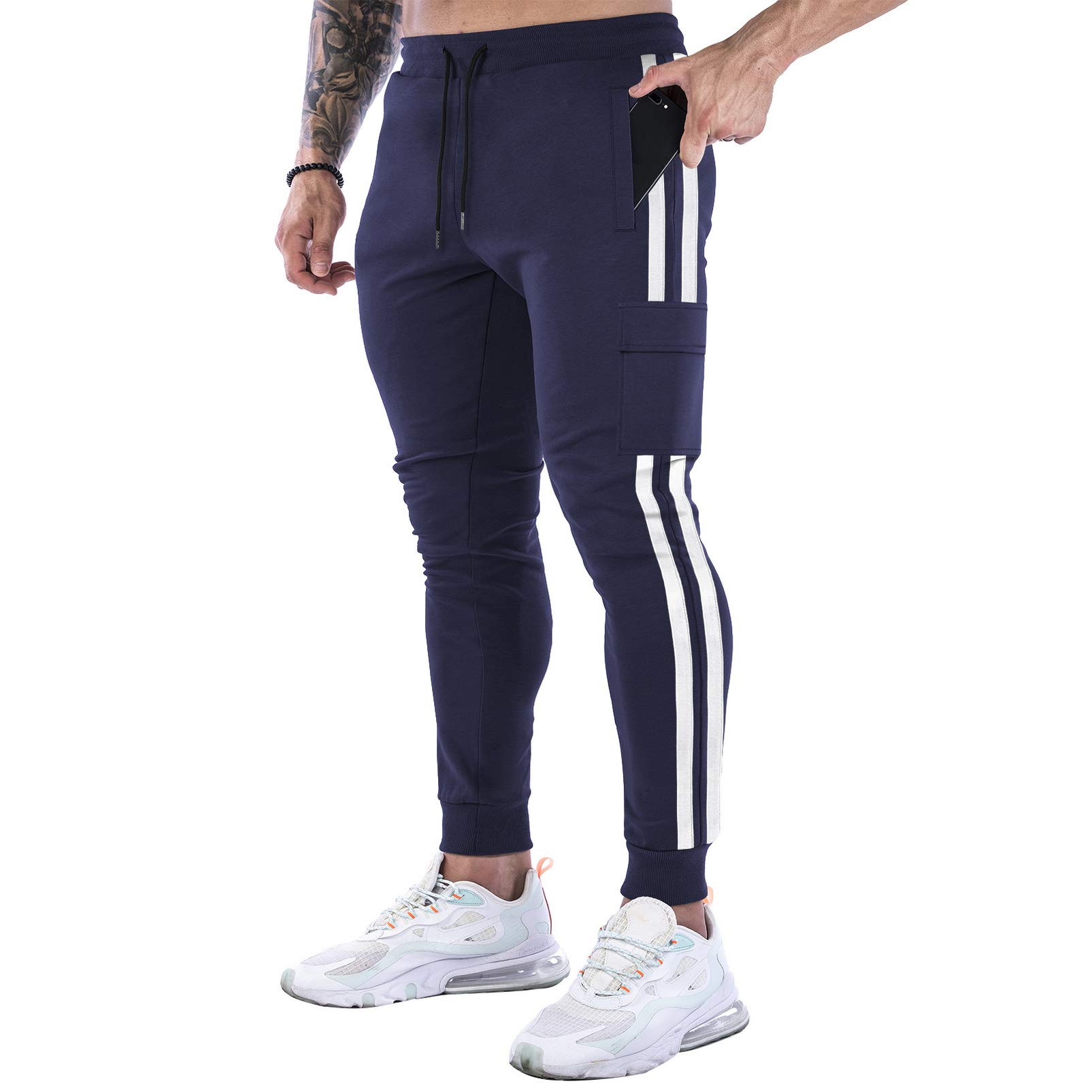 DIOTSR Men's Workout Jogger Pants - Slim Fit Running Sweatpants with Pockets | Gym, Training & Casual Wear