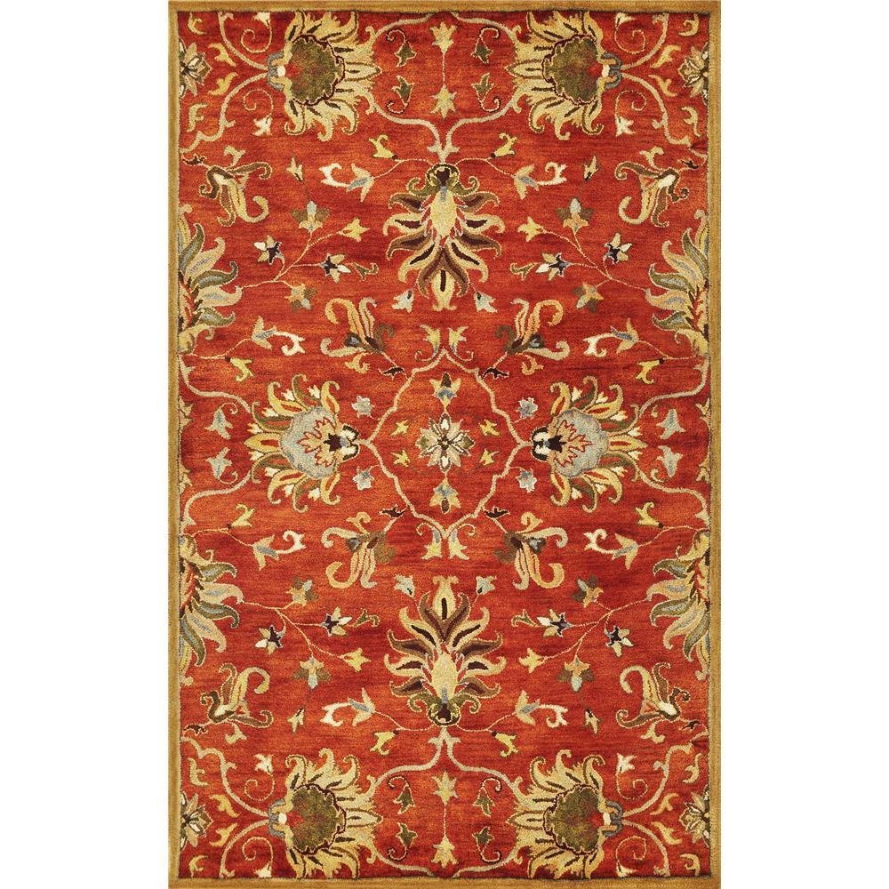 KAS Rugs 6010 Syriana Agra Area Rug - Handmade Vintage Persian Design 5'x8' Non-Slip Living Room Rug for Home Decor