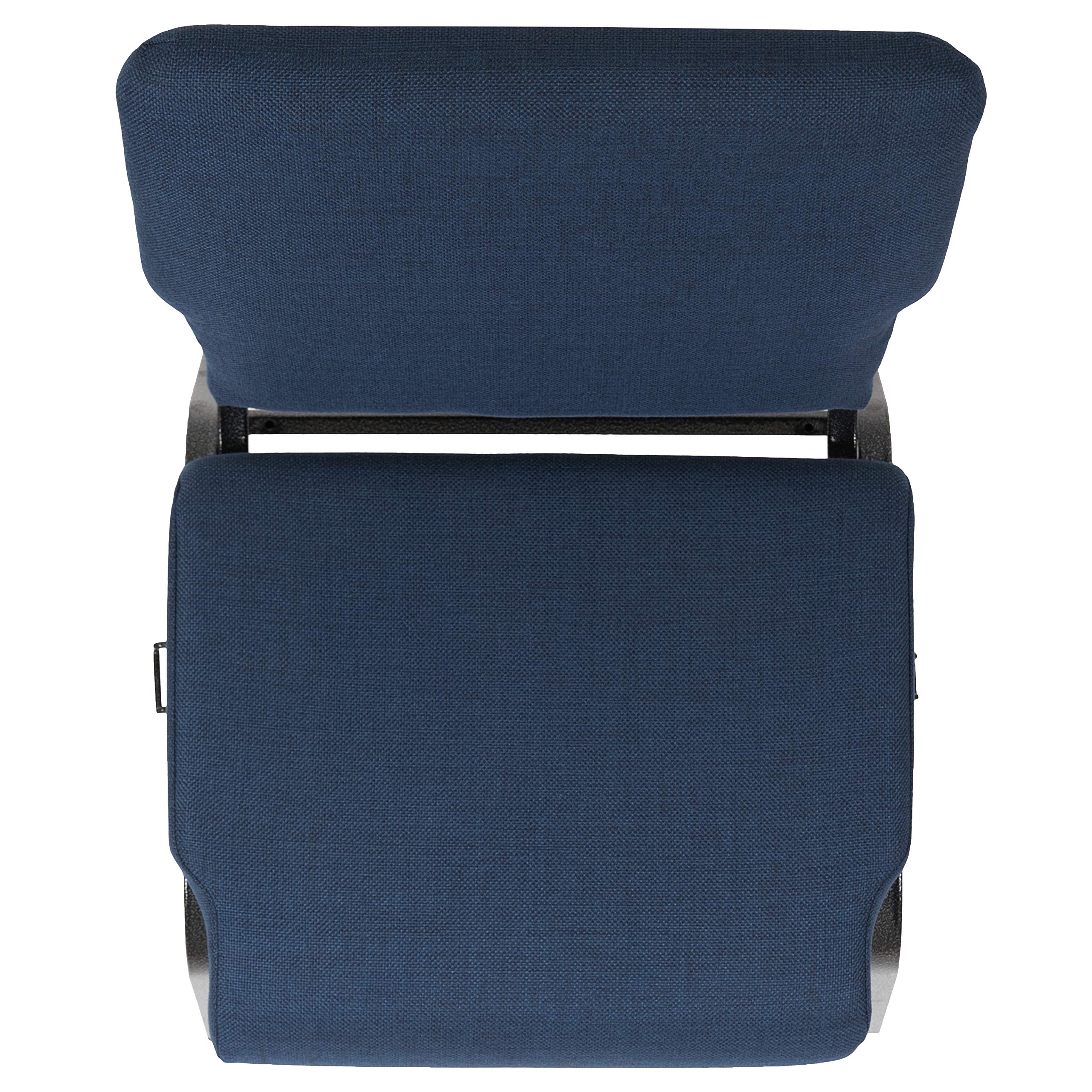 20.5 Inch Navy Blue Molded Foam Church Chair - Comfortable Padded Seating for Worship Services, Events & Gatherings