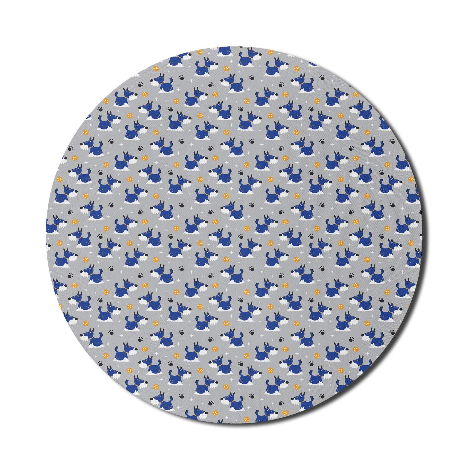 Ambesonne Round Non-Slip Gaming Mouse Pad - 8