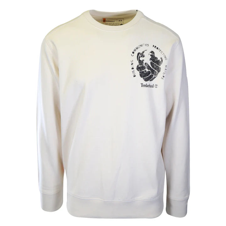 Timberland Men's Eco-Friendly Sweatshirt | Sustainable Cotton Hoodie for Outdoor & Casual Wear | TB0A65TD | Perfect for Hiking, Camping & Everyday Comfort