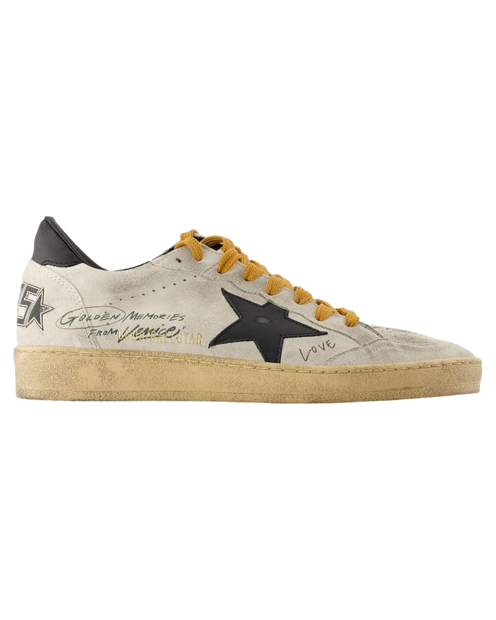 Ball Star Golden Memories Sneakers - Retro Style Comfortable Running Shoes for Men & Women - Perfect for Casual Wear, Gym, and Outdoor Activities
