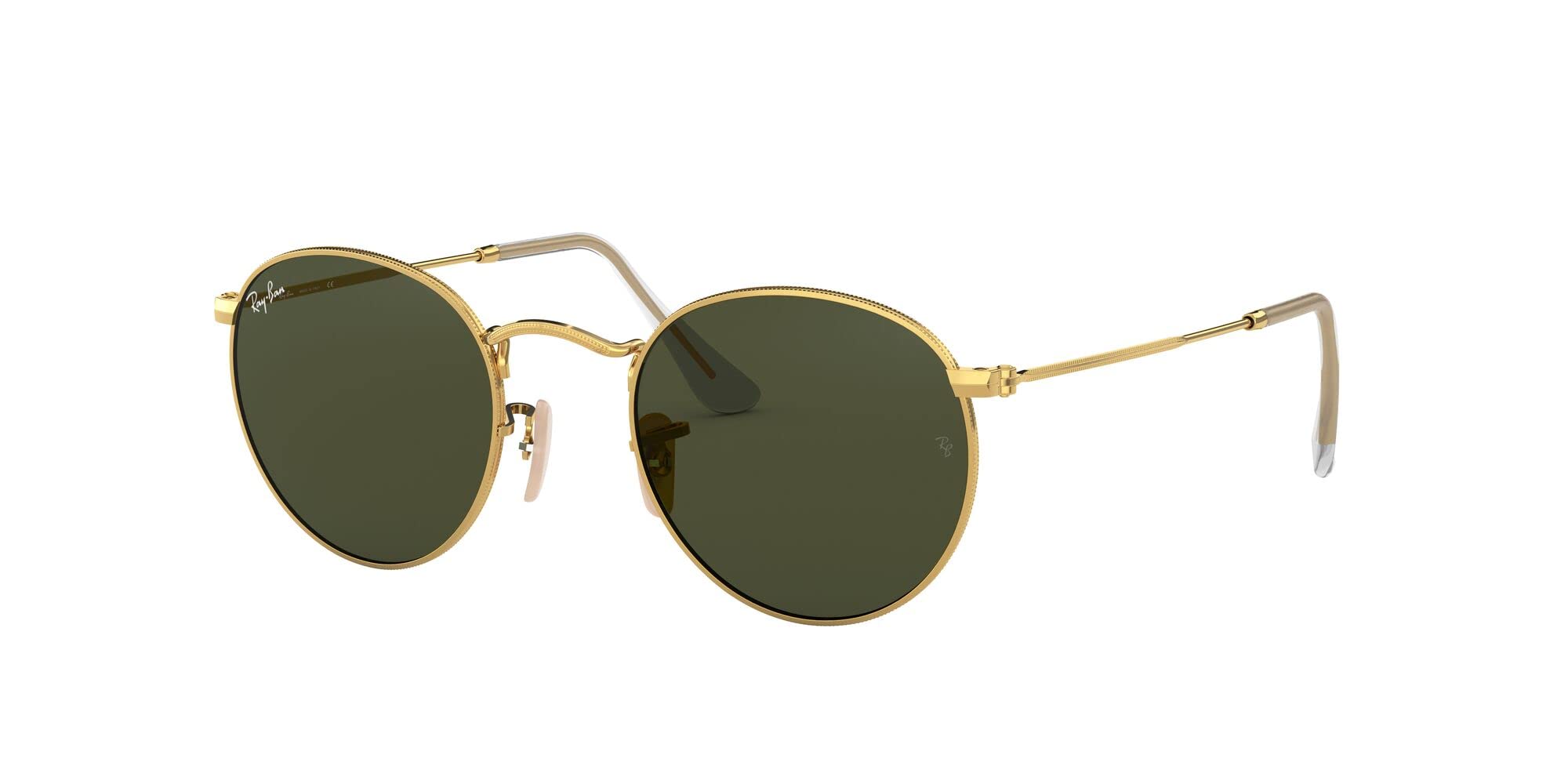 Ray-Ban RB3447 Round Metal Sunglasses for Men & Women - Classic Retro Polarized UV Protection Shades for Driving, Beach & Outdoor Activities