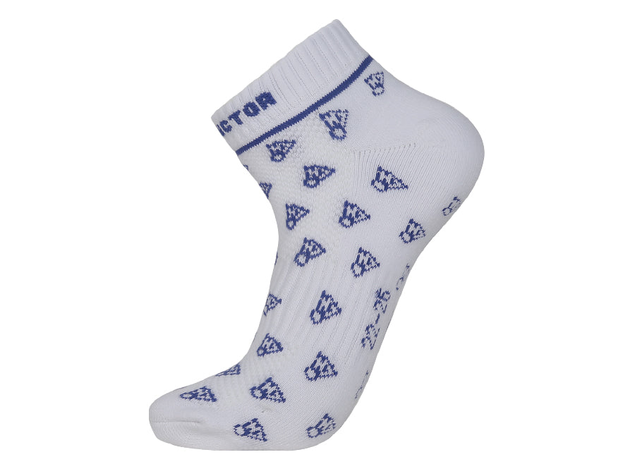 Victor SK160F Ankle Socks for Men & Women - Breathable Athletic Socks in Blue - Perfect for Running, Gym & Everyday Comfort