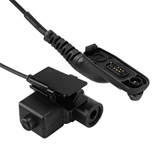 Tactical Headset with PTT Radio Adapter - Metal Clip, Clear Voice, Compatible with XiR Series 2-Way Radios - Perfect for Military, Security & Outdoor Communication