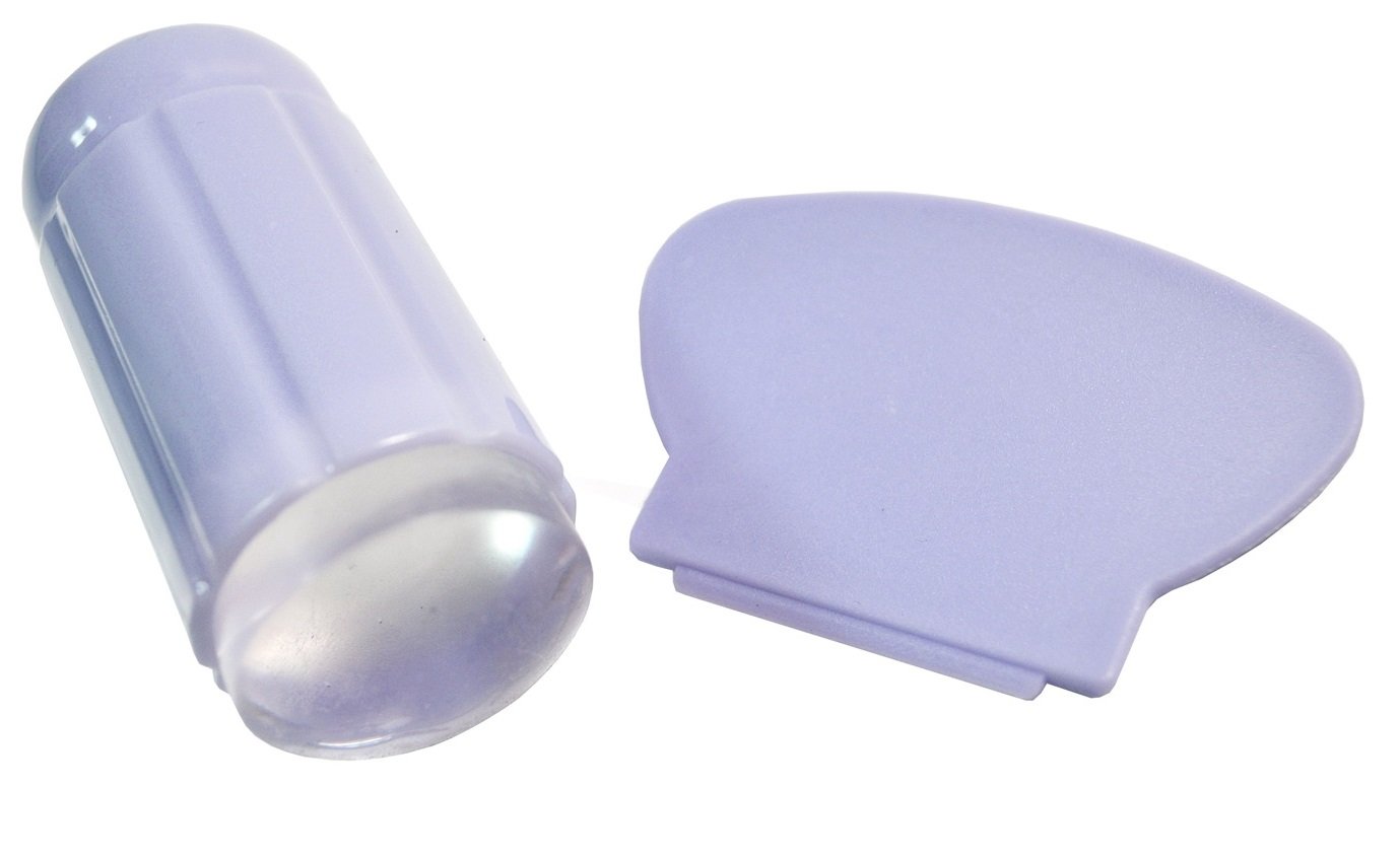 KM-Nails Clear Jelly Stamper for Nail Art - Professional Nail Stamping Tool for Salon & DIY Manicures at Home - Perfect for Gel, Acrylic & Regular Polish Designs