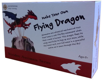 Automaton Dragon Wooden DIY Kit - 3D Puzzle Mechanical Model for Adults & Teens - Fun STEM Educational Toy for Home Decor & Gift Giving - Perfect for Hobbyists, Collectors, and Science Enthusiasts