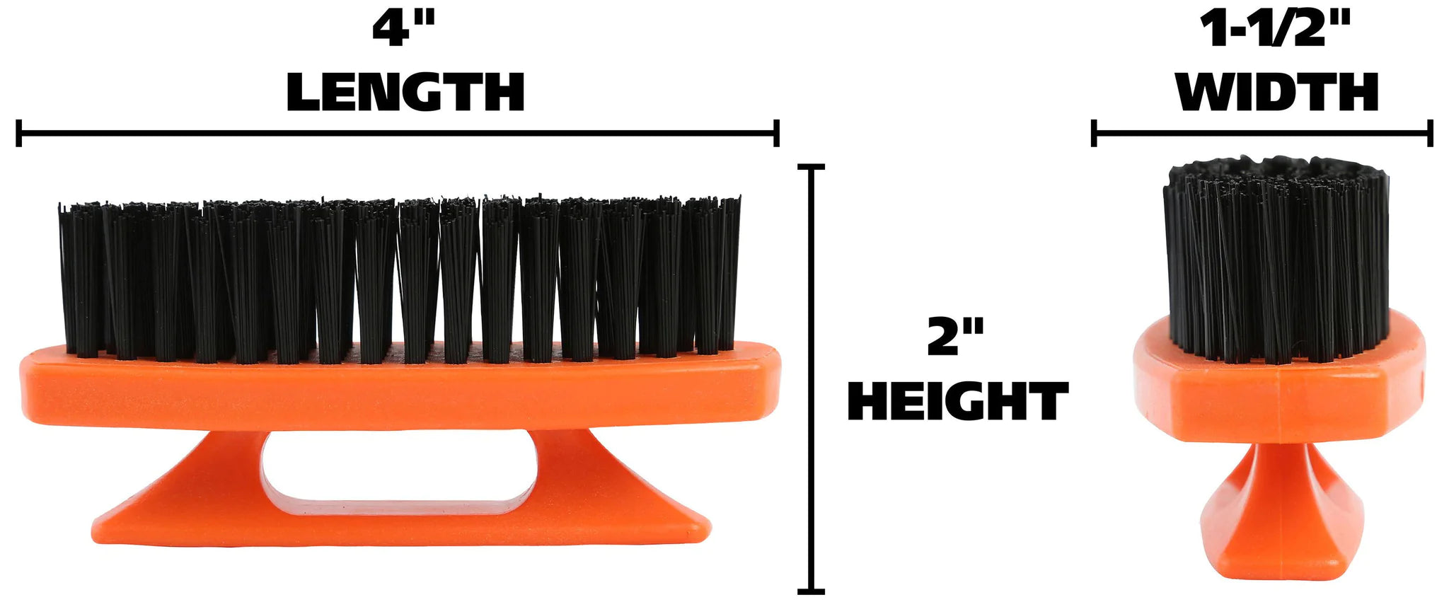 **GreatNeck 6-Pack Orange Hard Bristle Nail Brushes – Professional Quality Nail Cleaner for Mechanics, Gardeners, Men & Women – Ergonomic Handle for Deep Cleaning – Perfect for Workshop, Garage, and Outdoor Use (19025)**