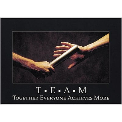 Argus® Motivational Teamwork Poster - Inspirational Office Wall Art for Workplace, School & Home Decor - Perfect for Team Building & Employee Motivation
