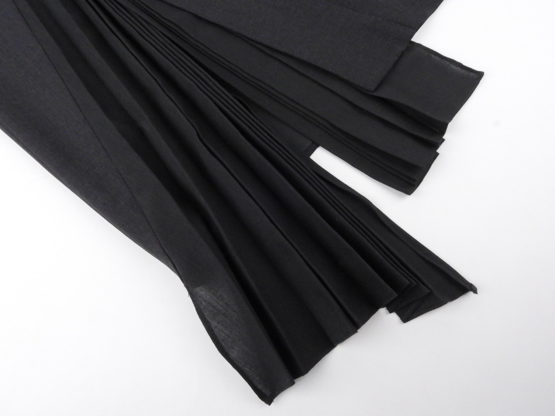 Brunello Cucinelli Grey Wool Asymmetrical Pleated Slit Midi Skirt Size 42 | Women's Luxury Wool Skirt for Office, Party & Fall Winter Fashion