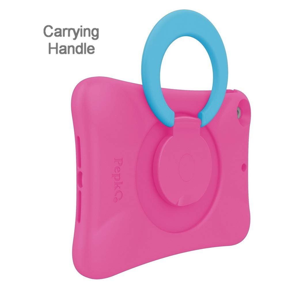 NLR Fun Pepkoo Kids Shockproof iPad Case - Lightweight Full Body Protective Cover with Foldable Handle Stand for 9.7