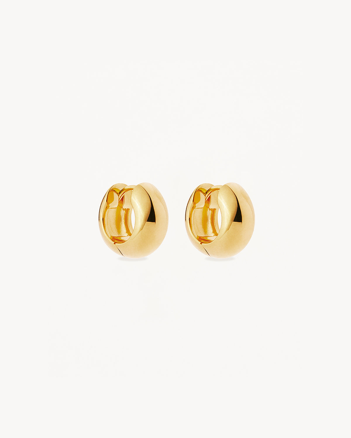 18K Gold Vermeil Bold Huggie Hoops Earrings for Women - Hypoallergenic & Tarnish-Resistant - Perfect for Everyday Wear, Parties & Gifting