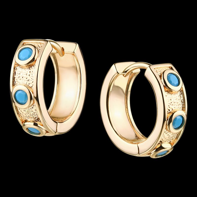 Turquoise hoop