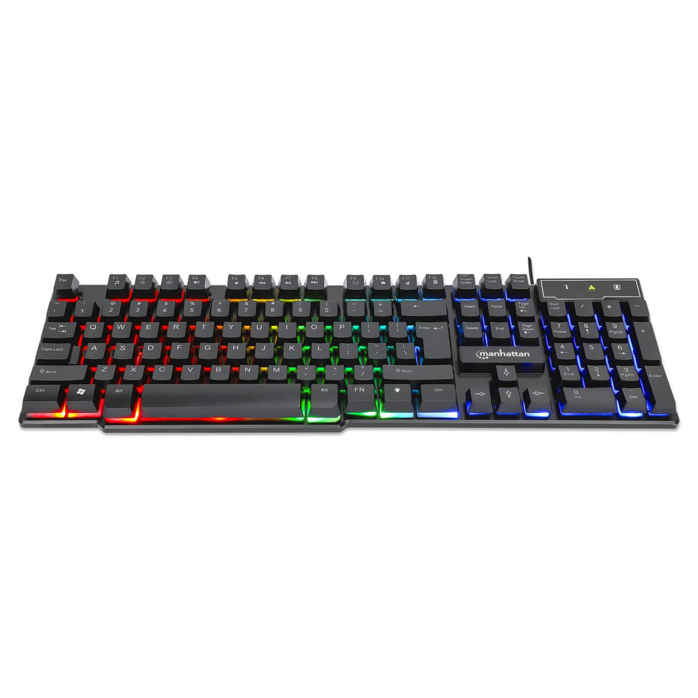 RGB LED Gaming Keyboard - Mechanical Wired Keyboard with Customizable Backlight for PC, Mac, Laptop - Perfect for Gaming, Typing & Office Work