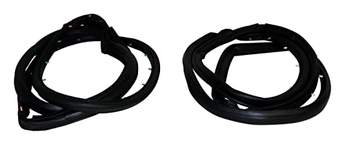 Crown Automotive Door Weatherstrip Kit - Premium Car Door Seal Replacement for Enhanced Weather Protection - Perfect for Sedans, SUVs, and Trucks to Prevent Water Leaks and Reduce Road Noise