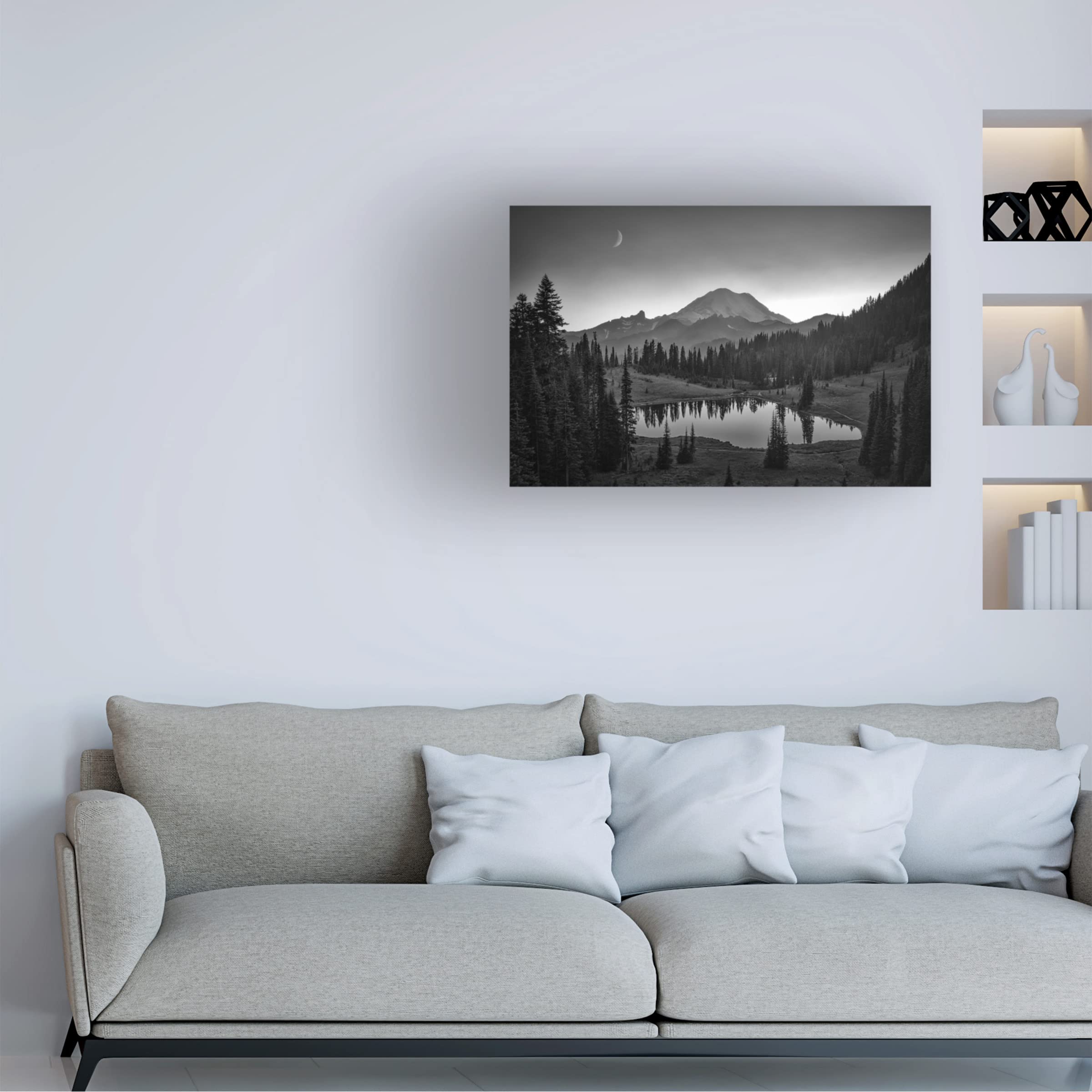 Michael Zheng's 'Mt Rainier' Canvas Art Print - Premium Trademark Fine Art Wall Decor for Living Room, Bedroom & Office