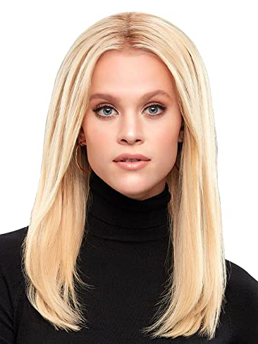 EasiPieces 4 Inch Wide German Chocolate Brown Human Hair Topper - 12 Inch Remy Hair with Polyurethane Base for Thinning Hair & Volume - Perfect for Daily Wear, Special Occasions & Hair Loss Solutions