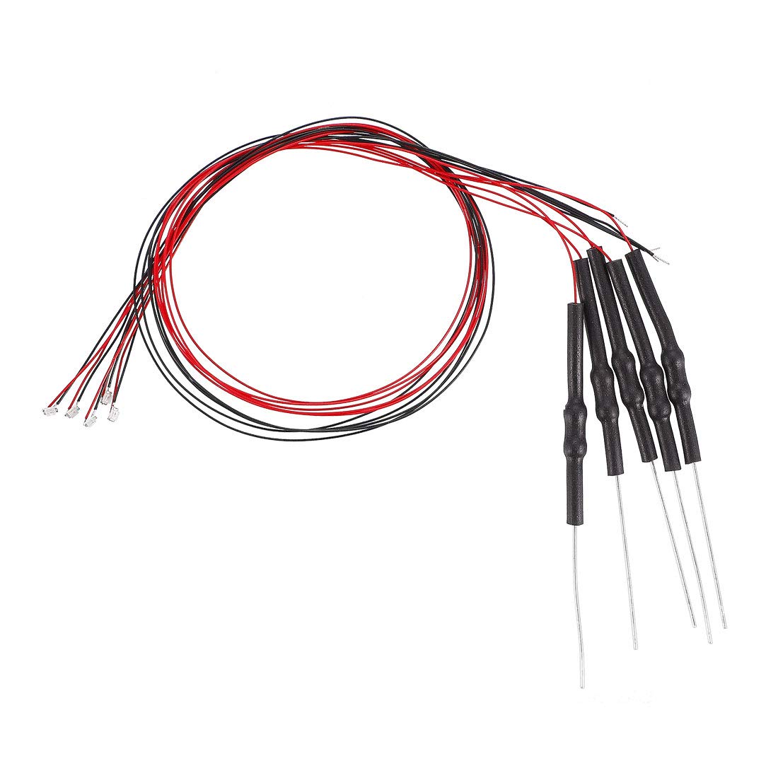 uxcell 5pcs Prewired 0805 Orange SMD LED Lights - 6-18V DC Micro Wired LEDs with Resistor for Circuit Boards, DIY Electronics & Small Lighting Projects