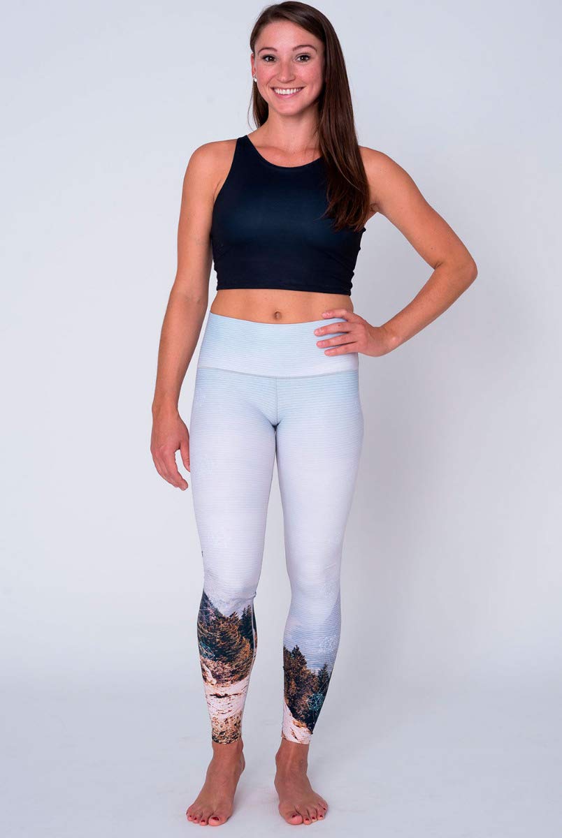 Colorado Threads Mountain Vista Yoga Pants for Women - High Waisted Workout Leggings with Pockets for Running, Gym & Lounge Wear